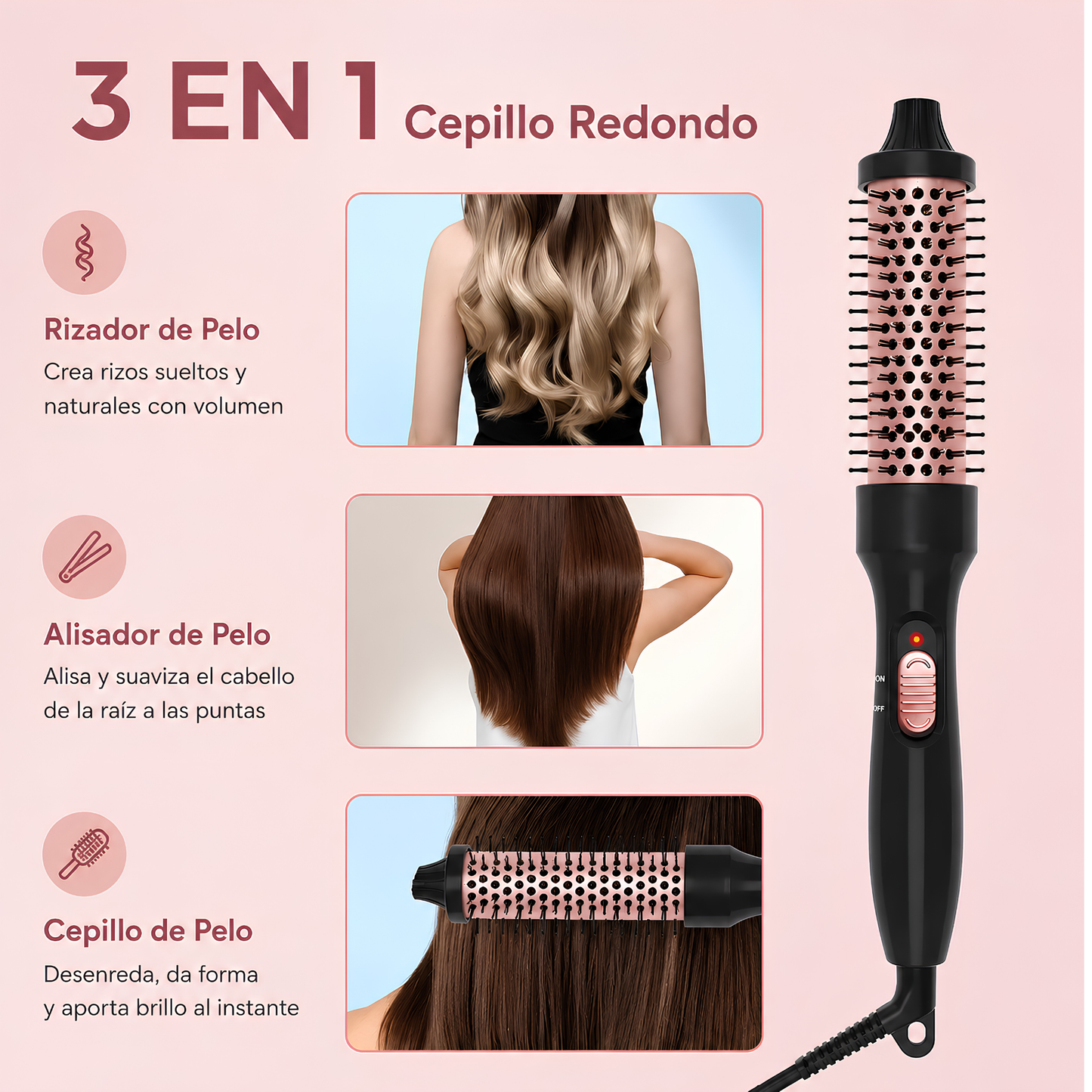 Cepillo multi-uso 3 en 1